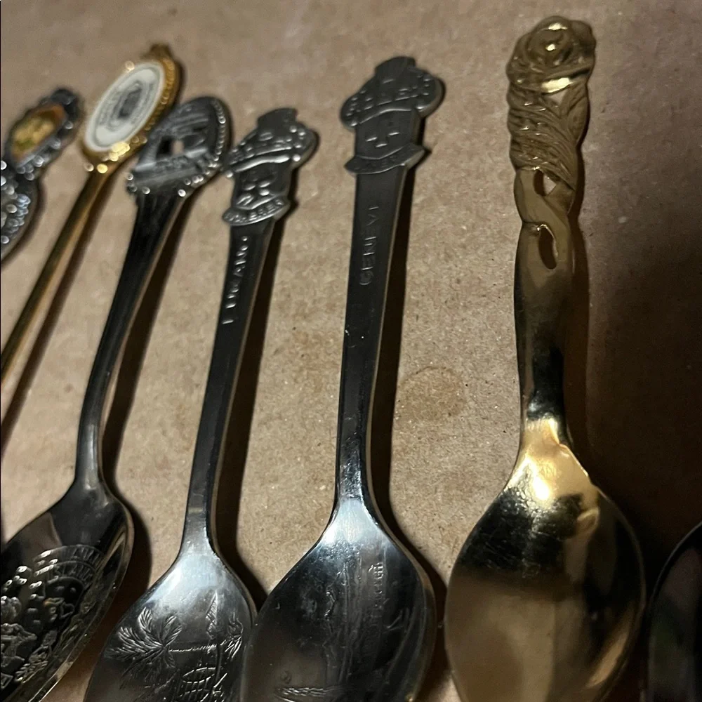 Assorted Collectible Souvenir Spoons Set Includes 2 Rolex